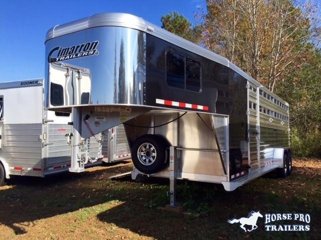 2019 Cimarron Lonestar 24' Stock Combo Gooseneck w/SIDE RAMP 2019 Cimarron Lonestar 24' Stock Combo Gooseneck w/SIDE RAMP