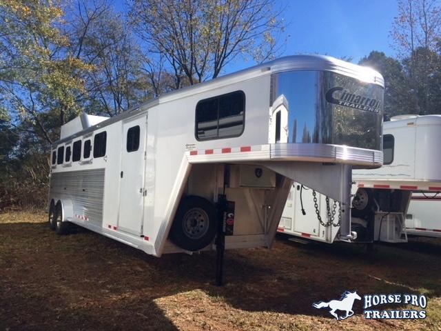 2016 Cimarron 6 Horse Slant Load Gooseneck w/ELECTRIC JACK & HAY RACK! 2016 Cimarron 6 Horse Slant Load Gooseneck w/ELECTRIC JACK & HAY RACK!