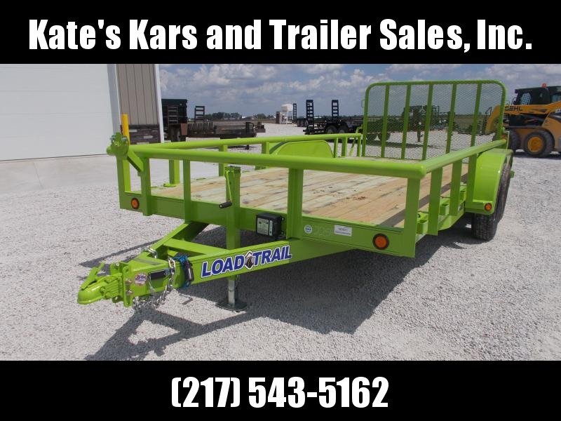 SAFETY GREEN!! Load Trail 83"X16' Landscape Utility Trailer SAFETY GREEN!! Load Trail 83"X16' Landscape Utility Trailer