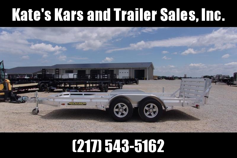 *NEW Aluma 78X14' Aluminum Utility Trailer BI FOLD Gate *NEW Aluma 78X14' Aluminum Utility Trailer BI FOLD Gate