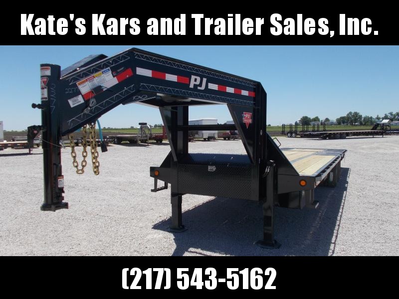 HYDRAULIC DOVETAIL!! PJ Trailers 102x32' Low Pro Deckover Gooseneck Trailer HYDRAULIC DOVETAIL!! PJ Trailers 102x32' Low Pro Deckover Gooseneck Trailer