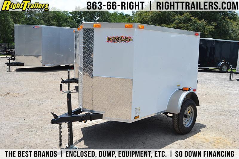 4x6 Red Hot Trailers | Enclosed Trailer 4x6 Red Hot Trailers | Enclosed Trailer