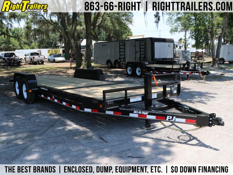 7x22 PJ Trailers | Open Car Hauler Trailer 7x22 PJ Trailers | Open Car Hauler Trailer
