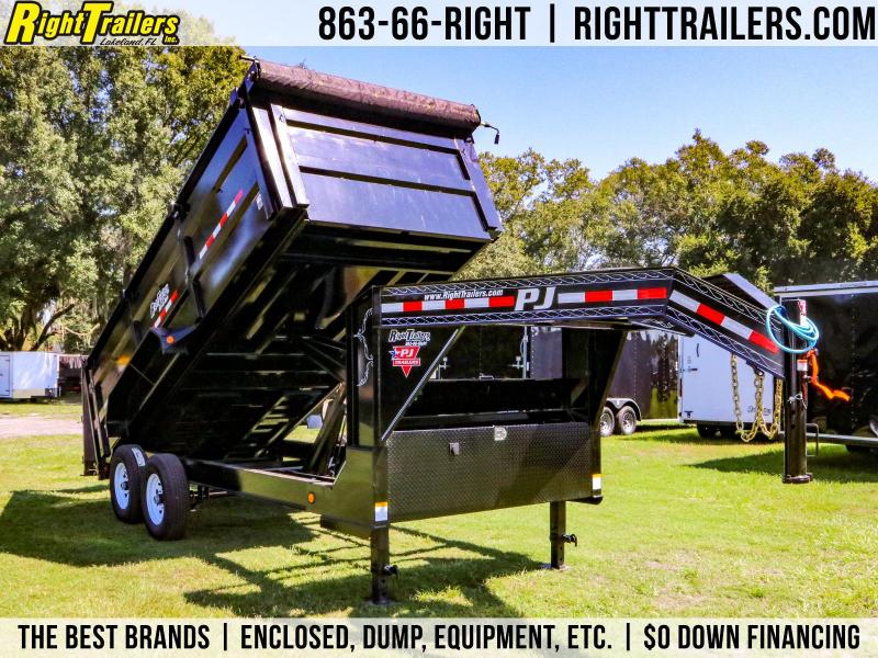 7x16 PJ Trailers | Gooseneck Dump Trailer 7x16 PJ Trailers | Gooseneck Dump Trailer