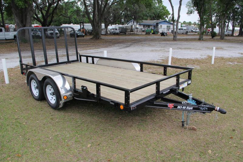 7x14 PJ Trailers Utility Trailer Right Trailers New And Used Cargo, Flatbed and Dump