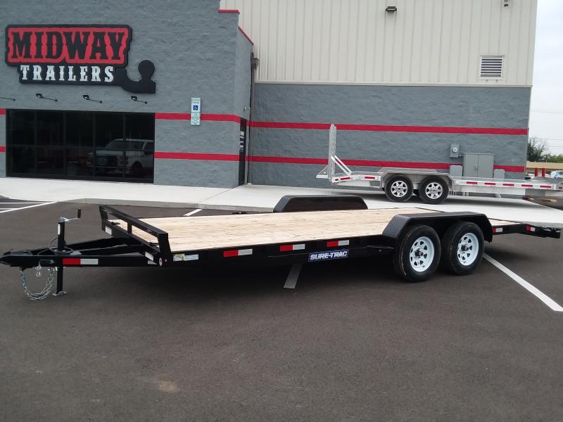 2018 Sure-trac 7'x20' Wood Deck 7k 2018 Sure-trac 7'x20' Wood Deck 7k