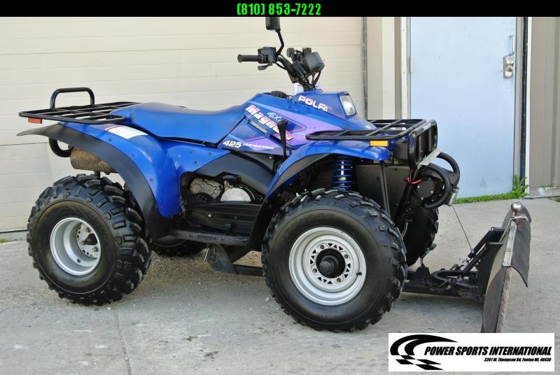 1995 POLARIS 425 Magnum 4X4 ATV with Snowplow Package and Winch 1995 POLARIS 425 Magnum 4X4 ATV with Snowplow Package and Winch