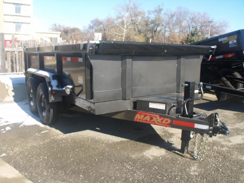 Dump Trailer 83 X 12 MAXXD TUFF SIDE 14000 GVW Ramps Dump Trailer 83 X 12 MAXXD TUFF SIDE 14000 GVW Ramps