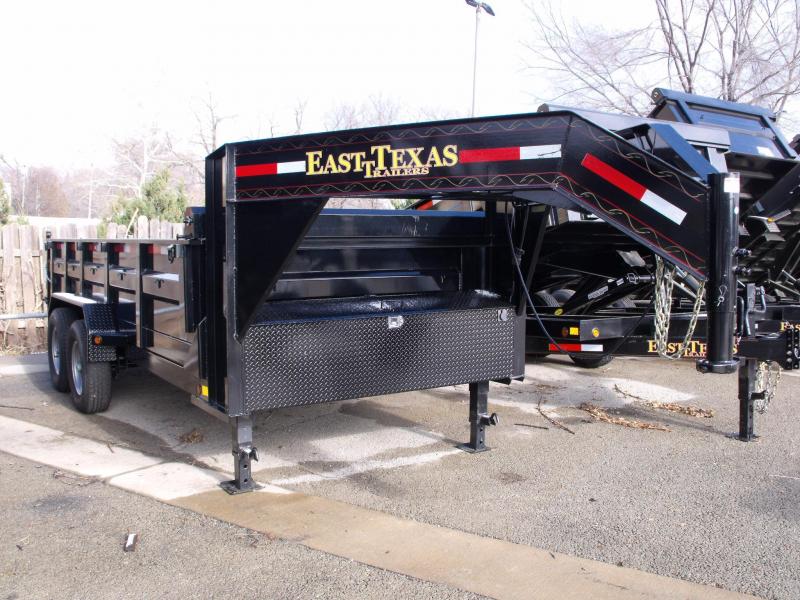 Gooseneck Dump Trailer 83 X 16 14000 GVW Combination Gate Gooseneck Dump Trailer 83 X 16 14000 GVW Combination Gate