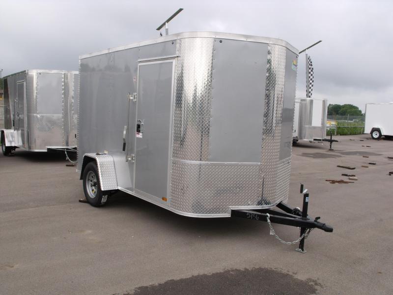 Enclosed Trailer 6 X 10 Ramp Color Silver Mist All Tube Construction Enclosed Trailer 6 X 10 Ramp Color Silver Mist All Tube Construction