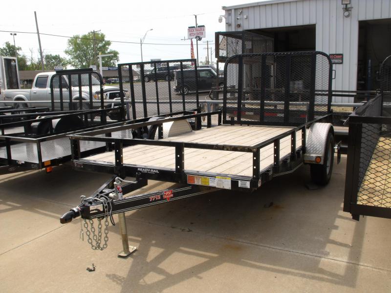 Used Trailer 77 X 12 PJ 2990 Axle Removable Top Rails Used Trailer 77 X 12 PJ 2990 Axle Removable Top Rails
