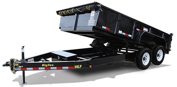 Big Tex 7' x 14' Trailers 14LP-14 Dump Trailer Big Tex 7' x 14' Trailers 14LP-14 Dump Trailer