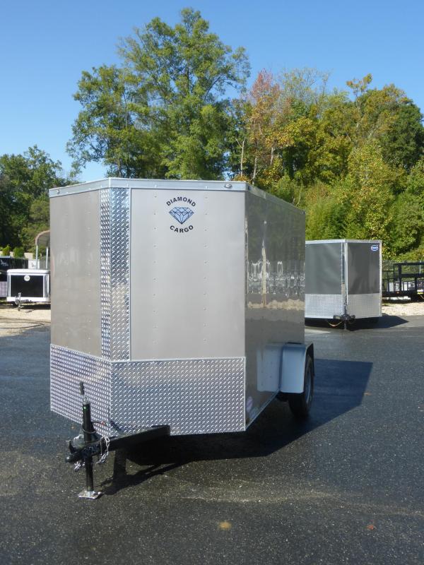 Diamond Cargo 6' x 12' Beige Enclosed Trailer w/ Ramp Diamond Cargo 6' x 12' Beige Enclosed Trailer w/ Ramp