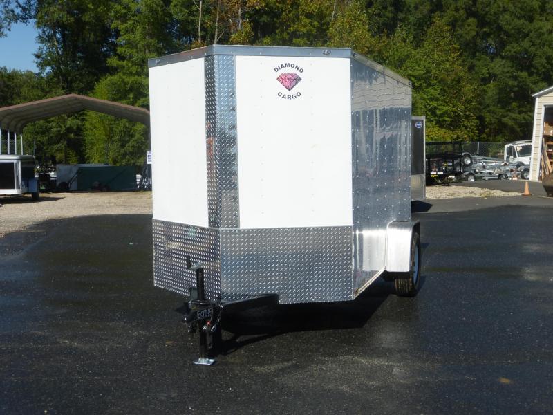 Diamond Cargo 5' x 10' V-Nose Enclosed Trailer w/ Ramp and Side Door Diamond Cargo 5' x 10' V-Nose Enclosed Trailer w/ Ramp and Side Door