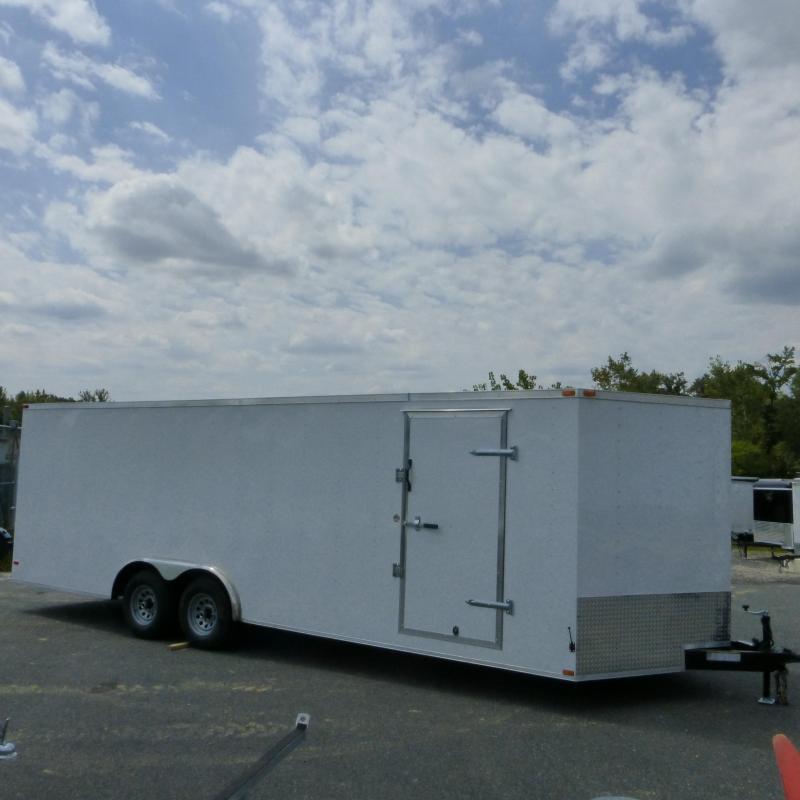 Lark 8.5 x 24' V Nose Enclosed Car Hauler Trailer w/Torsion Axles - 10K Lark 8.5 x 24' V Nose Enclosed Car Hauler Trailer w/Torsion Axles - 10K