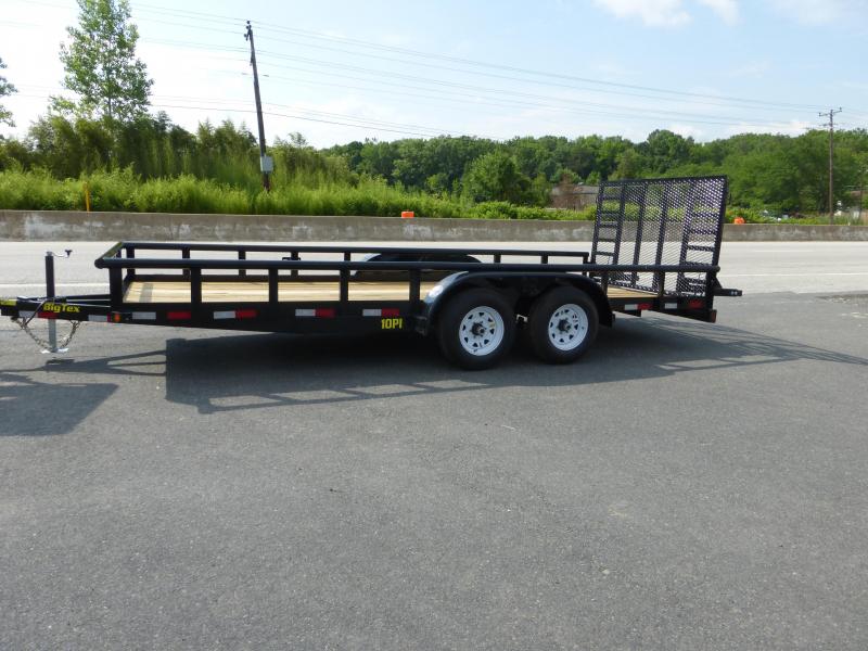 Big Tex Trailers 7' x 18' Utility Trailer with HD Spring Assist Gate