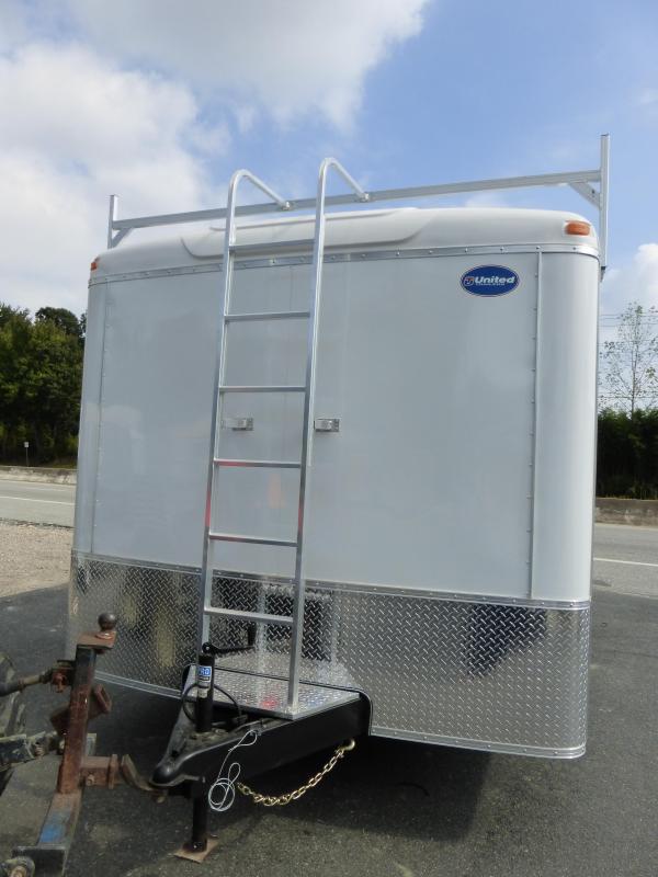 United Trailers 8.5' x 16' Enclosed Trailer w/Tool Crib & Electrical