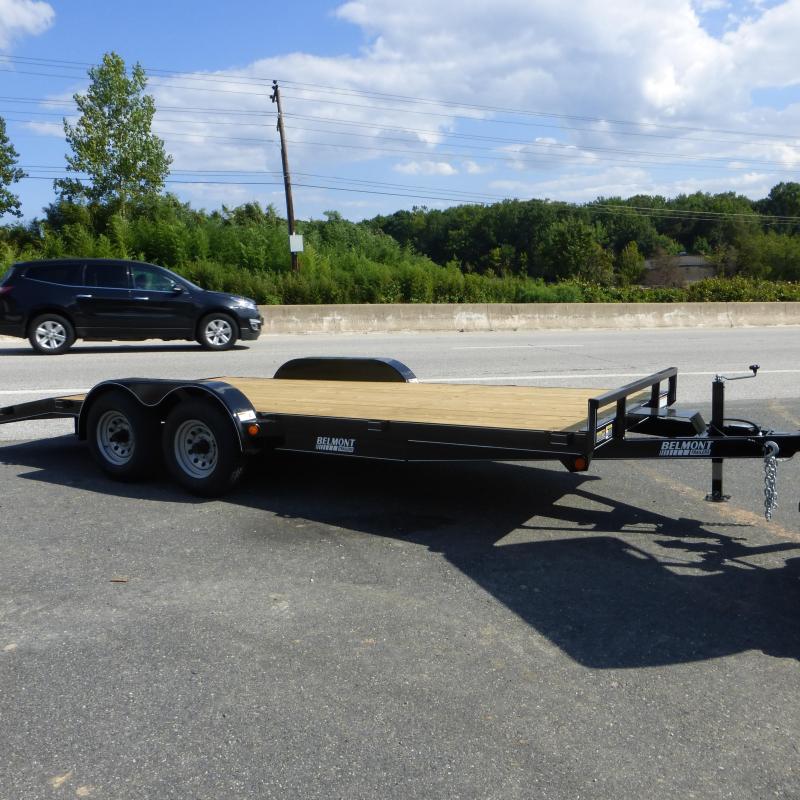 Belmont 7' x 18' Wood Deck Car Hauler Trailer Belmont 7' x 18' Wood Deck Car Hauler Trailer