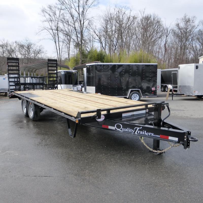 Quality 8.5' x 22' (18 + 4' dovetail) Deckover Equipment Trailer 14K