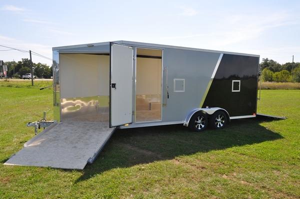 2020 Haul-it 7.5 x 23 All Aluminum Snowmobile Trailer W/7' Interior For Sale 2020 Haul-it 7.5 x 23 All Aluminum Snowmobile Trailer W/7' Interior For Sale